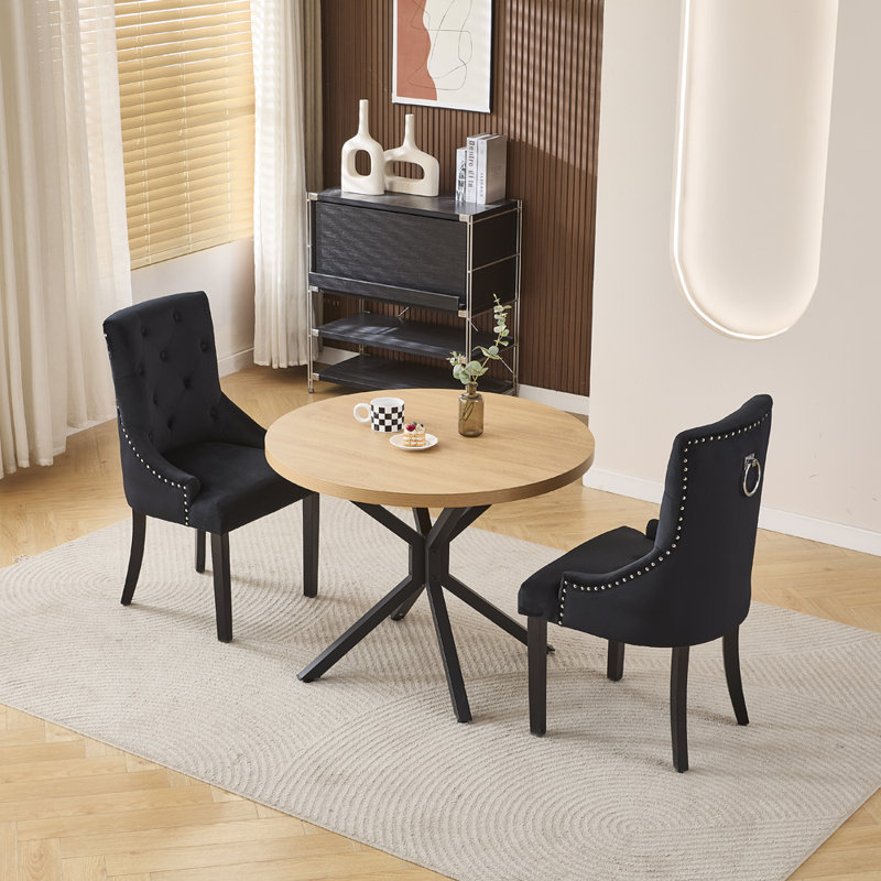 Dining Set, Black Ring Back Chairs#2