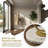 Freestanding Coat Rack With A Gold-tone Metal Frame And Marble Base, Suitable For Hats, Scarves, Jackets, And More