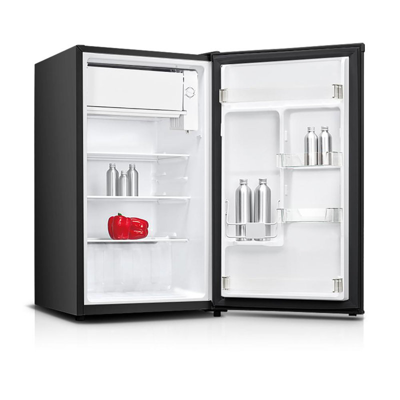 Impecca USA 3.3 Cubic Feet Freestanding Mini Fridge with Freezer, Stainless