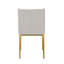 Chaise d'appoint en métal gris Yelissa