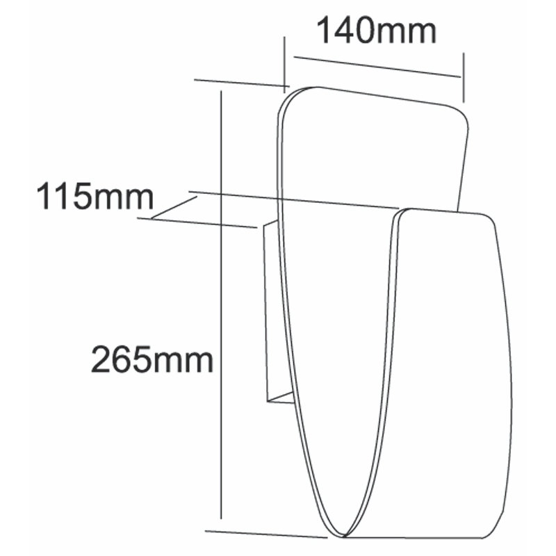 Canopus LED Flush Mounted Sconce, Weiß
