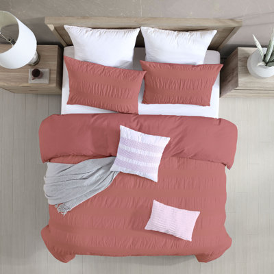 Moselle 100% Cotton Seersucker Duvet Cover Set