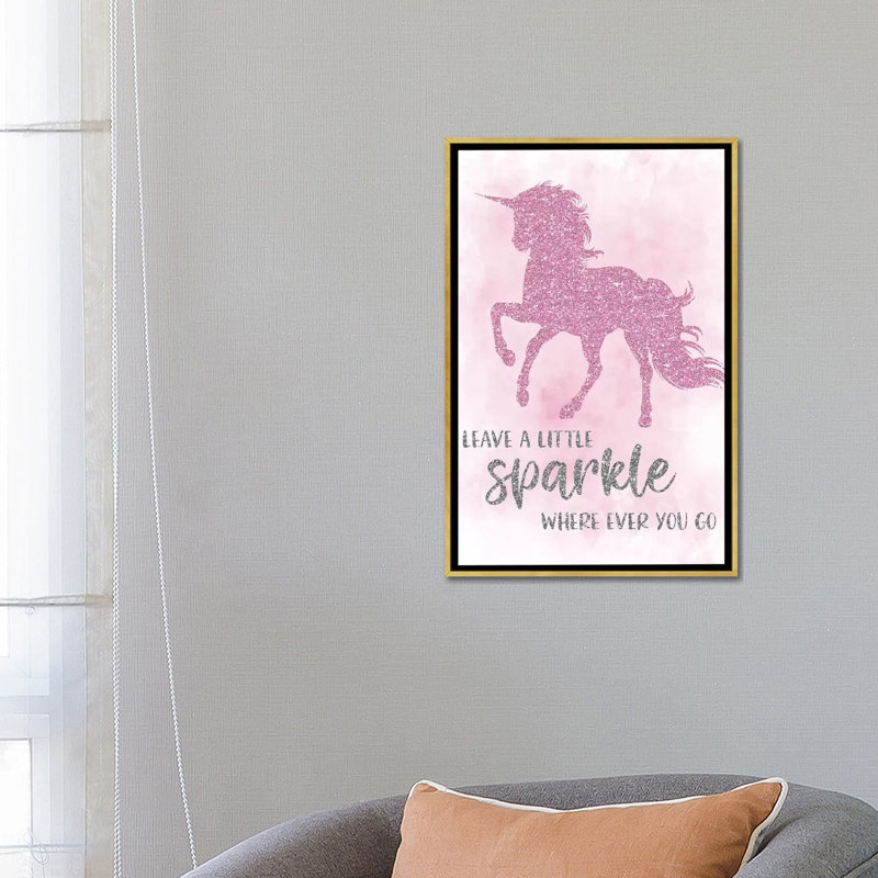 Art sparkle, H 26 po x l 18 po x P 1,5 po, Toile encadrée d'or