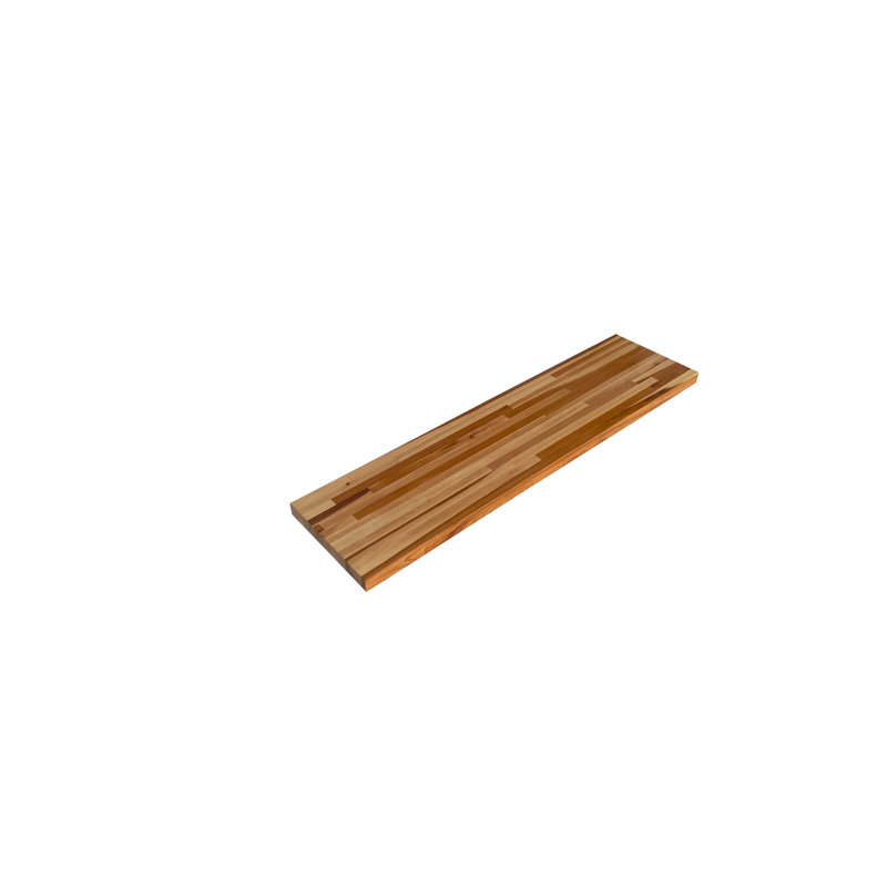 Dauna Solid Wood Accent Shelf, 1.5" x 8" x 48", Brown