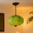 1-Light Green Pumpkin Pendant Light