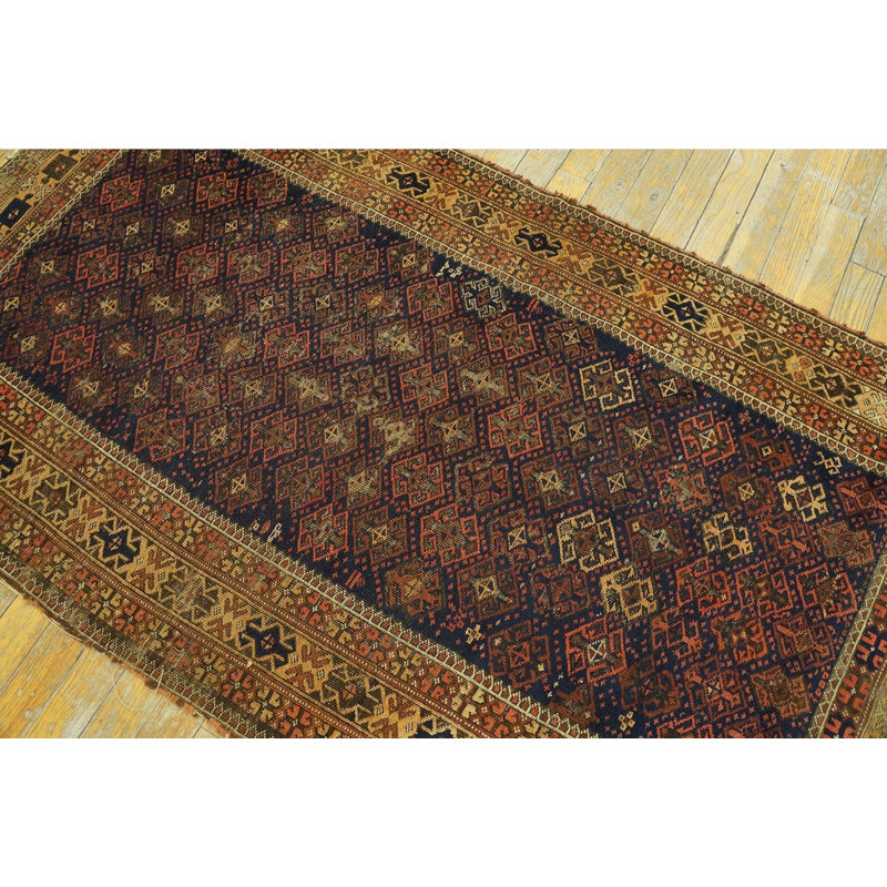 Hand Knotted Wool Geometric Area Rug