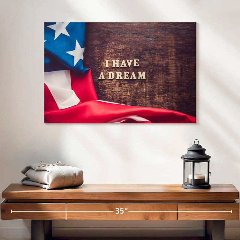Drapeau américain Lelend I Have A Dream, H 16 po x l 24 po