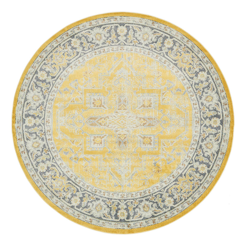 Folmar Oriental Indoor Rug, Round 8'