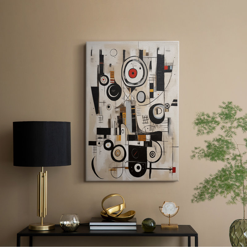 Série ABSTRACT dxII - Toile tendue avec châssis de qualité supérieure - Prêt à être accroché, H 36 po x l 24 po