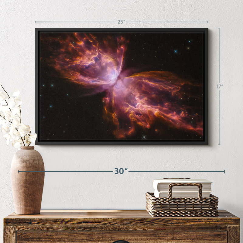 Impression sur toile Butterfly Nebula, H 17 po x l 25 po