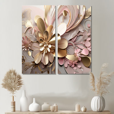 Karcher - Reproduction d'art floral abstrait sur toile