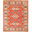 Tapis unique en laine noué à la main gazni brun des années 2010 de 6 pi 4 po x 6 pi 8 po Qaiden
