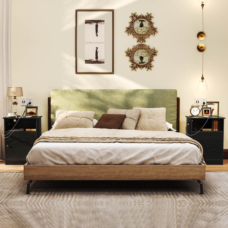 16.3'' W Nightstand, Black