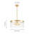 Elonso 5 - Light Glass Kitchen Island Pendant Light