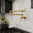 Wall Mount Pot Filler Faucet Double-Handle Folding Kitchen Restaurant Sink With Dual Joint Swing Arm Commercial-107556858