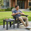 Ensemble Adirondack d'extérieur Addy (1 chaise + 1 table basse)-298697666