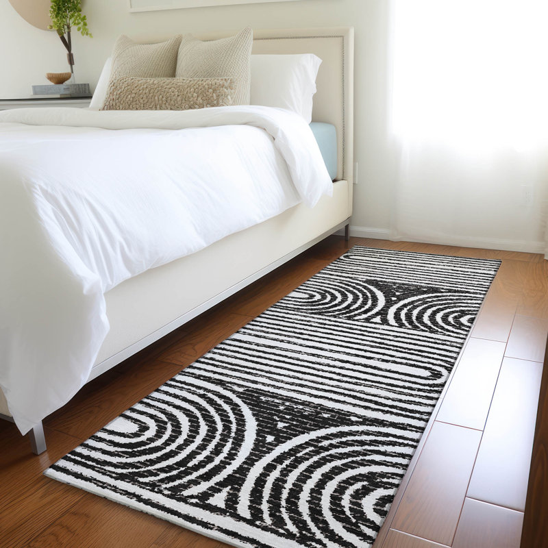 Tapis intérieur / extérieur Kinslee, Tapis de couloir 2 pi 3 po x 7 pi 6 po