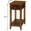 Table d'appoint en noyer avec tablette inférieure-1270098514