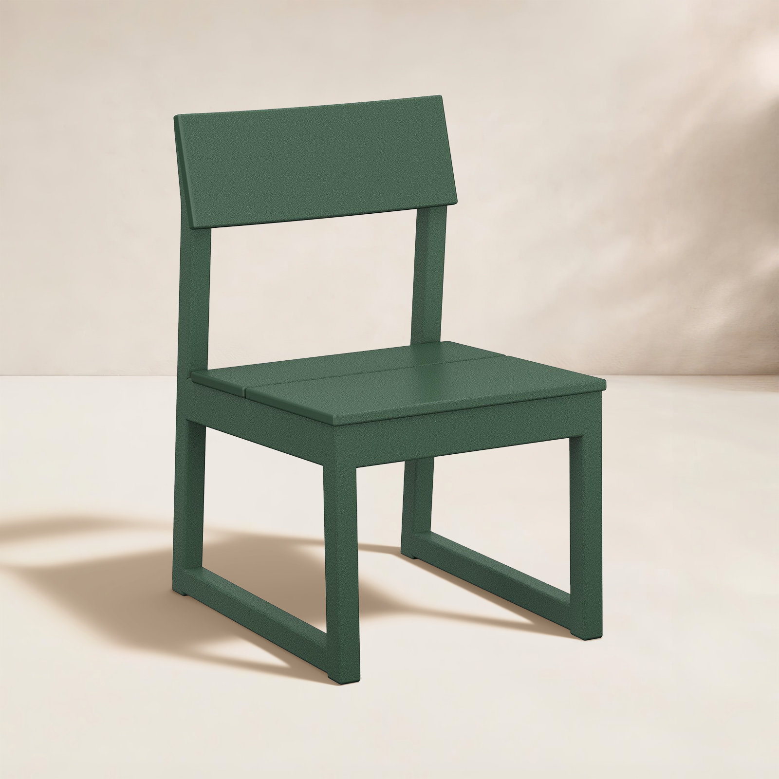 POLYWOOD® Edge Patio Side Chair, Green