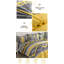 Ensemble de couette jaune Queen 8 pièces, style bohème rayé