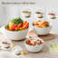 3-Piece Sesame Glaze Stoneware Mixing Bowl Set
