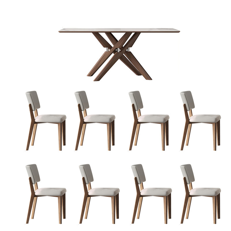 Chaises de table en frêne blanc