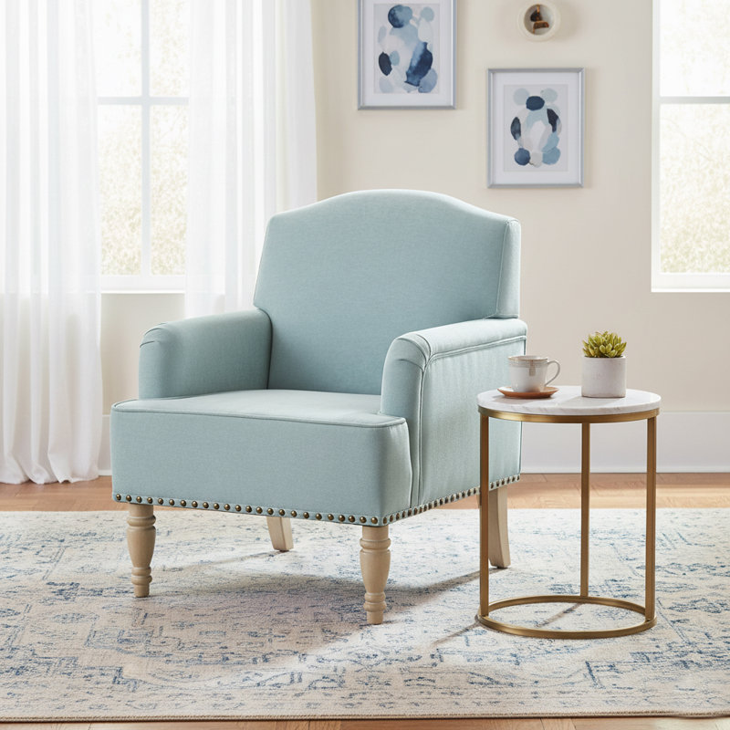 Fauteuil d'appoint rembourré Classic, Sauge