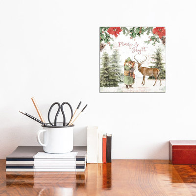 Wooded Holiday III by Katie Pertiet - Wrapped Canvas Print