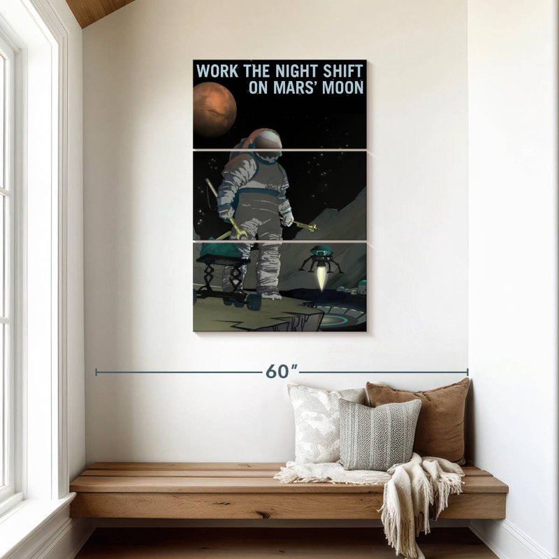 «Oberle Mars Explorers Wanted», affiche VI, H 45 po x l 28 po