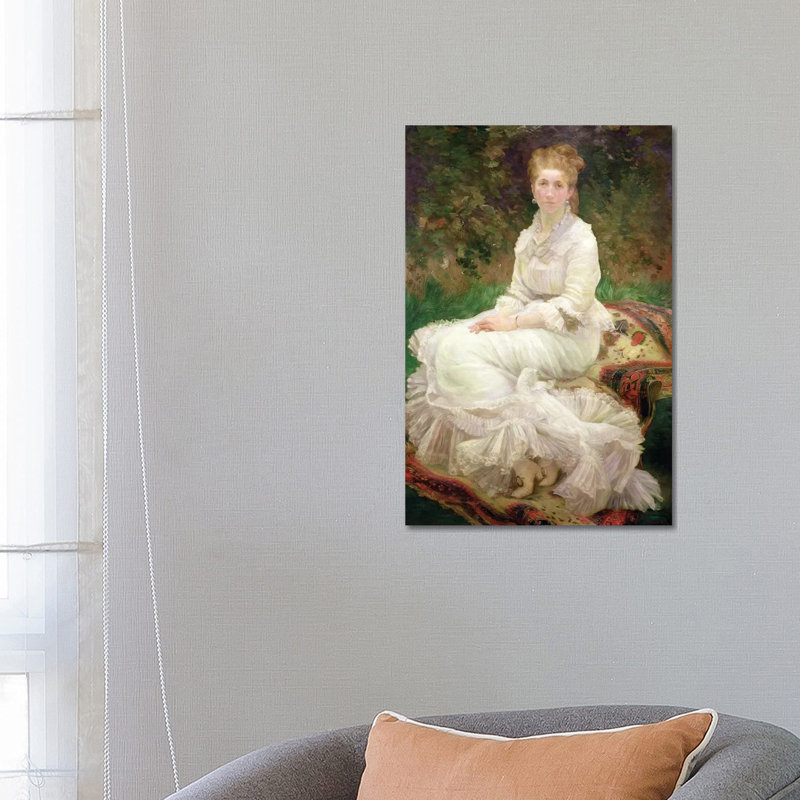 The Woman In White, C.1880 by Marie Bracquemond - Wrapped Canvas Painting