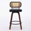 Ensemble de tabourets de bar à hauteur de comptoir, tabourets pivotants rembourrés pour la salle à manger-155732824-155732826