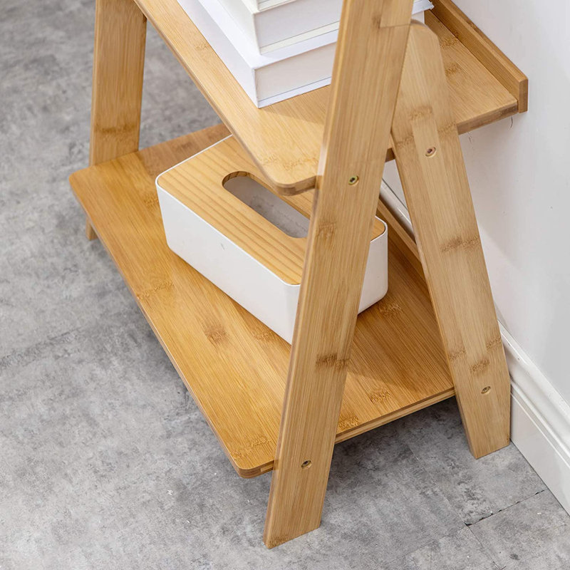 Elberta Ladder Bookcase, Light Brown