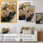 «Darcella Deep Yellow and Blue Zinnia Flowers I», reproduction sur toile-1658650256-1658650257