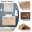 Ensemble de meuble-lavabo mural simple 30 po