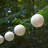 Solar Powered String Lights with 20 Soft White Cotton Globes
