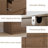 63" W 9 Dresser Drawer For Bedroom, Wood Drawer Dresser With Pull Handle-118615261