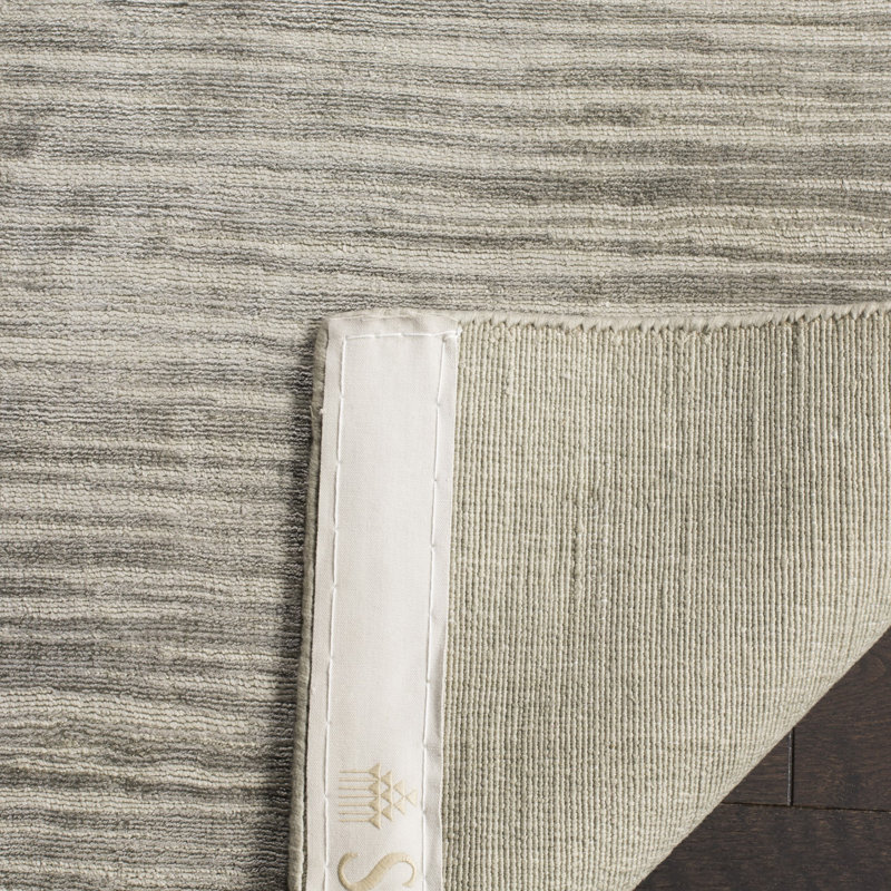 Tapis brun tissé à la main Lavonia, Rectangle 8 pi x 10 pi