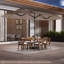 Parasol de terrasse à double face 15,5 pi avec lumières solaires extérieures-120276979