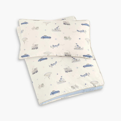Ensemble de couette pour tout-petits Transit Treasures, bleu