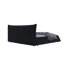 Lit plateforme tapissier en velours-702259455