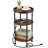 Round Accent Table - 3-Tier Charging Side Table with Power Outlets for Small Spaces-176477632
