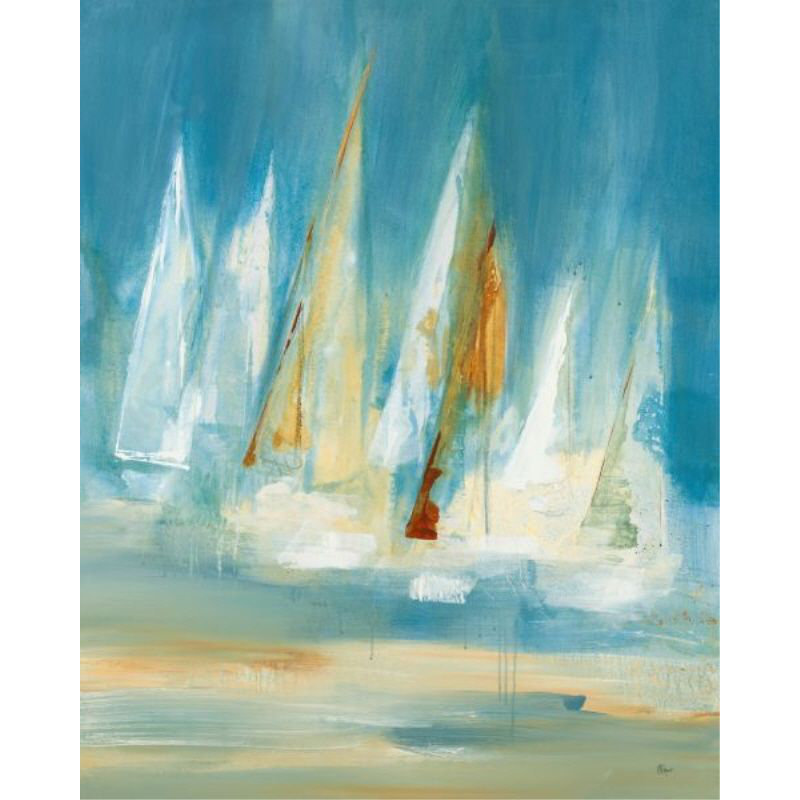 Full Sail II Print by Lisa Ridgers, Glass Coat, 67" H x 54" W