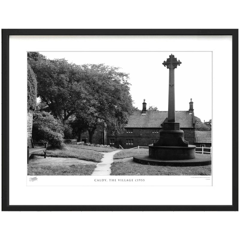 Caldy, The Village C1955 by Francis Frith - Single Picture Frame Print, 40cm H x 50cm W x 2.3cm D