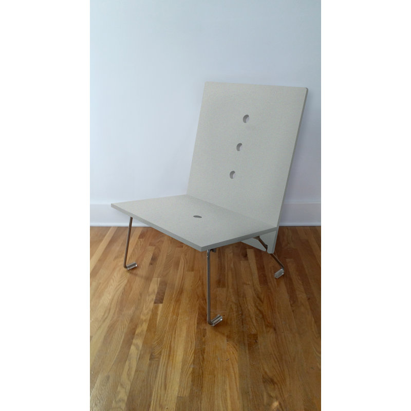Kilkenny Outdoor Armless Lounge Chair, Gray