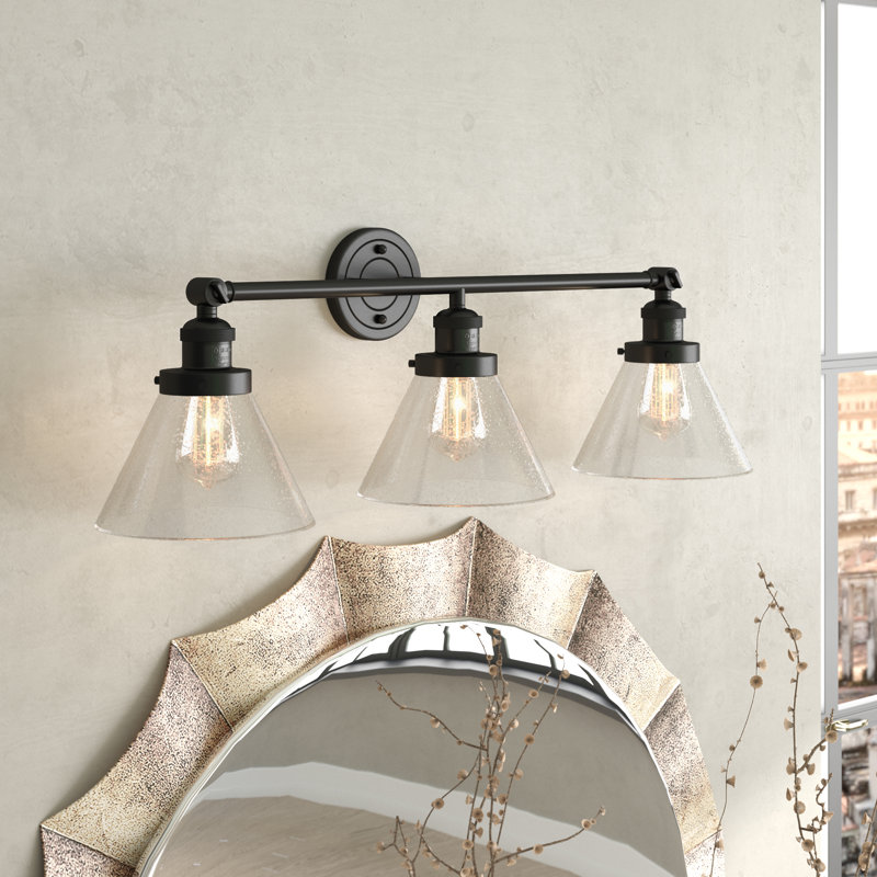 Sartain 3 - Light Dimmable Vanity Light, Seedy, Oil Rubbed Bronze, Bulb Not Included