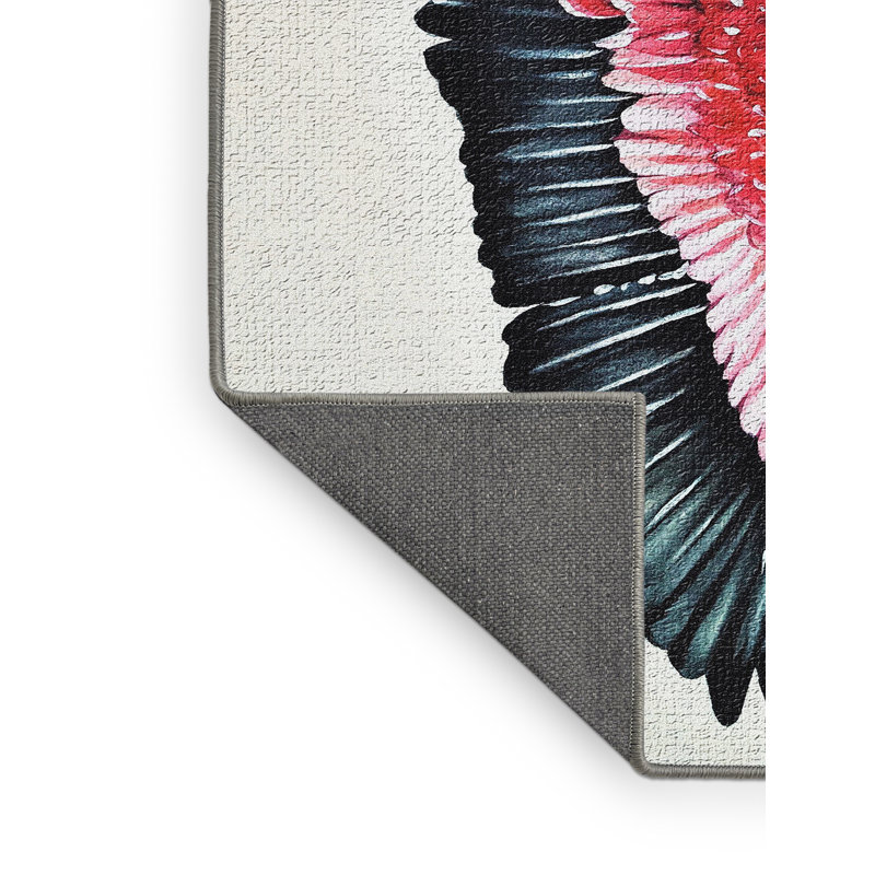 Tapis rose The Great Flamingo, Rectangle 2 pi x 5 pi