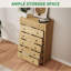 Commode à tiroirs pour chambre à coucher, commode cannelée, armoire de rangement moderne en bois-1360606855