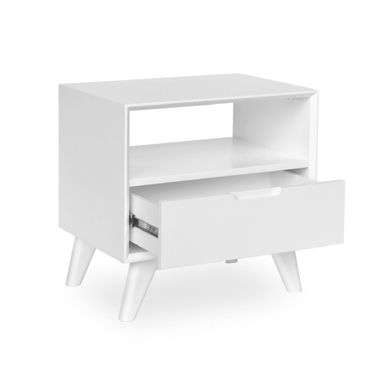 Table de chevet Newark, Blanc