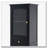 Bathroom Storage Cabinet with Glass Doors,2 Drawers, and Adjustable Shelves-1906249245