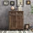 Brown Solid Wood Shoe Storage Bench-716301351